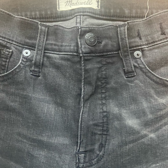 COPY - Madewell black distressed mid rise 9 in skinny jeans - Picture 3 of 4